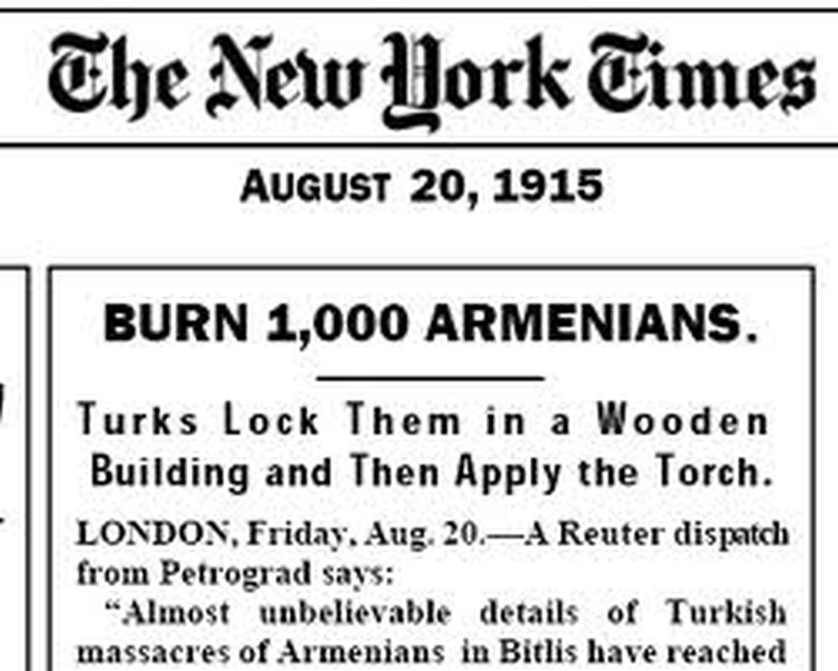 Armenian Genocide Victims Ask What Palestinians Have Been Smoking