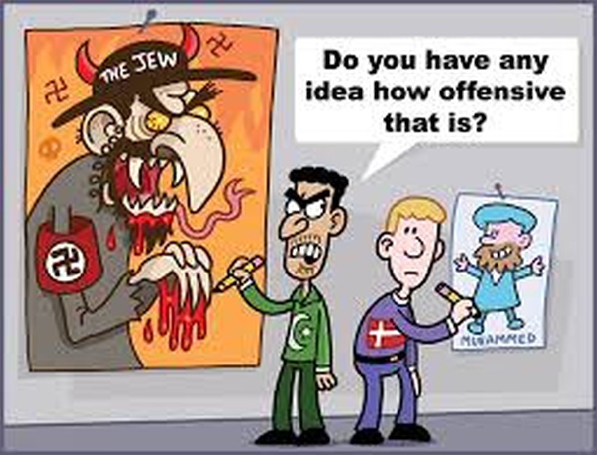 Angels Arguing For Another Round Of Cartoon-Instigated Muslim Violence