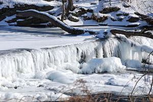 frozen waterfall