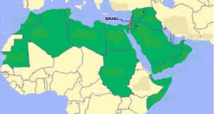 Harper-Collins Releases Map For Israelis With No Muslim Countries