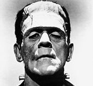 Karloff as Frankenstein's monster