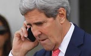 Kerry on phone