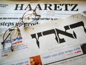 Haaretz with glasses