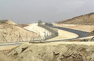 security barrier near Meitar
