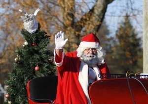 Santa waving