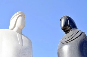 faceless UAE sculptures