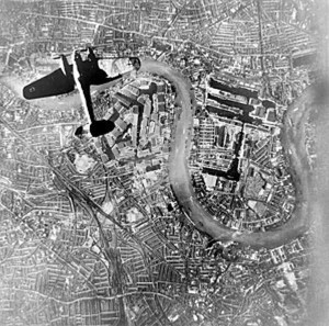 Luftwaffe bomber over Surrey