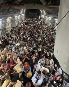 C17 evacuating Afghans