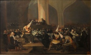 Goya Inquisition tribunal scene