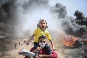 Gaza protest w kid