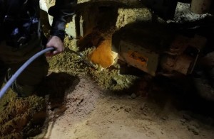 IDF filling tunnel w cement