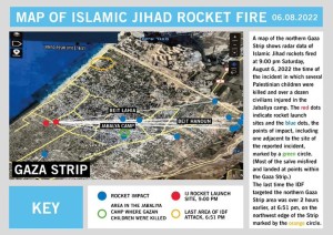 PIJ rocket fire map