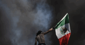 Frustrated Anti-Bibi Protesters Look At U.S… Maybe Missing Ingredient A Bunch Of Mexican Flags?