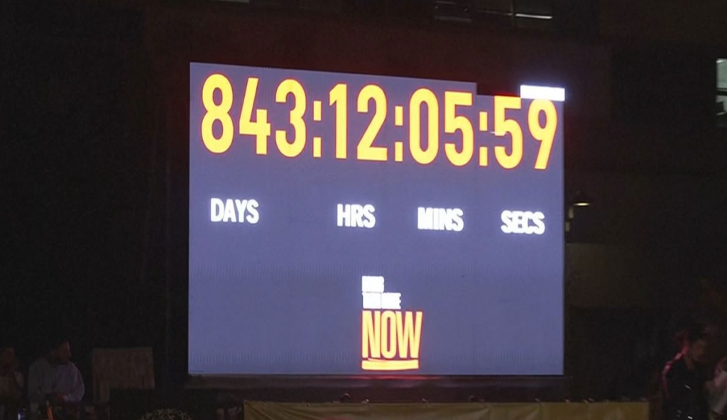 Hostage Square clock