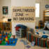 Kid Sets Up ‘Security Zone’ In Brother’s Half Of Bedroom